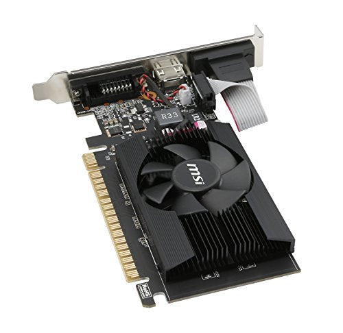 MSI Gaming GeForce GT 710 2GB GDRR3 64-bit HDCP Support DirectX 12 OpenGL 4.5 Single Fan Low Profile Graphics Card (GT 710 2GD3 LP) MSI Gaming GeForce GT 710 2GB GDRR3 64-bit HDCP Support DirectX 12 OpenGL 4.5 Single Fan Low Profile Graphics Card (GT 710 2GD3 LP)